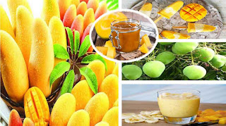 Collage de mango, mermelada de mango, paletas de mango, helados de mango, mango verde, batido de mango para ganar peso