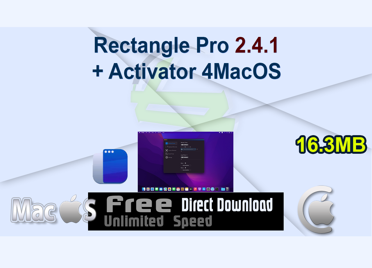 Rectangle Pro 2.4.1 + Activator 4MacOS