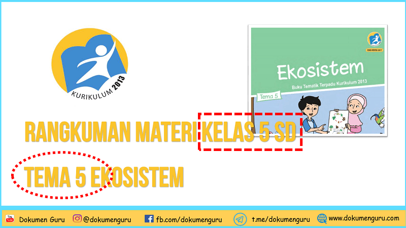 Rangkuman Materi Kelas 5 SD Tema 5 Ekosistem