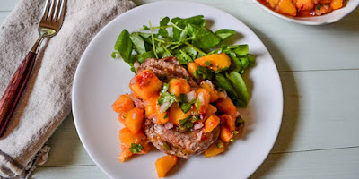 Pork chops taste delicious with all sorts of fruits