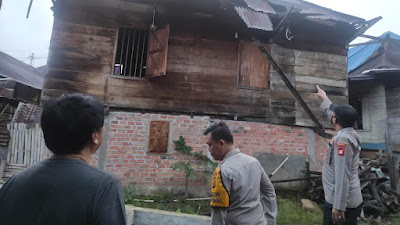 Puluhan Rumah Warga Bandar Aji dan Tertap Rusak Diterpa Angin Puting Beliung 