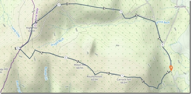 carrock fell and high pike