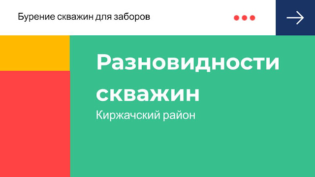 Варианты скважин при создании заборов в Киражчском районе