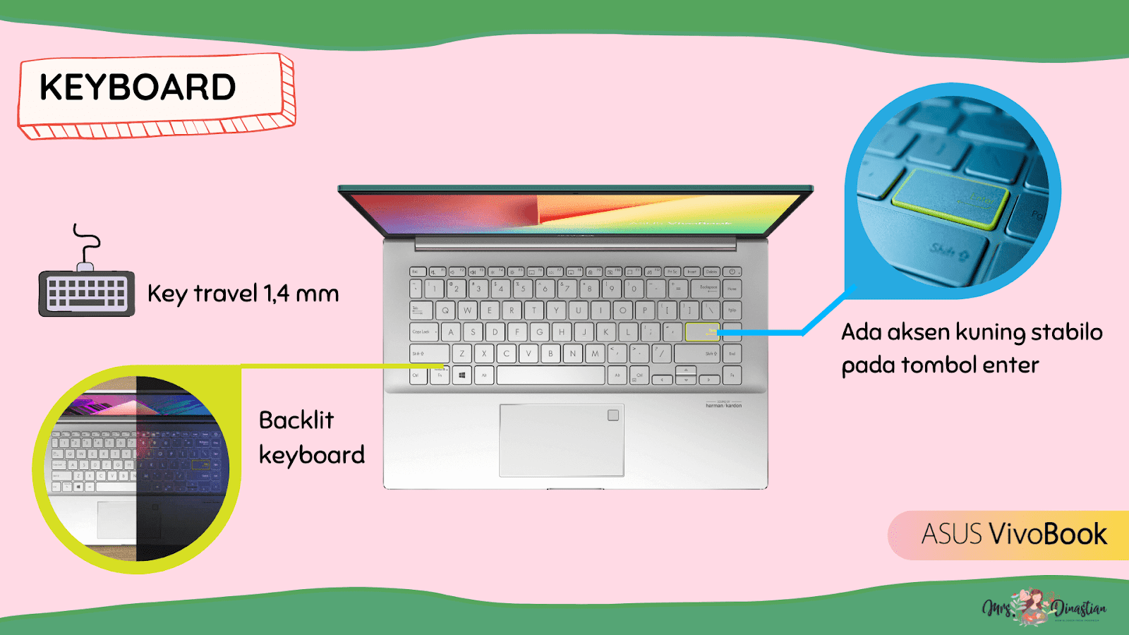 Backlit Keyboard ASUS Vivobook S14 S433