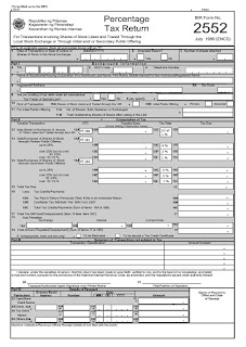 BIR Form 2552 - Percentage Tax Return