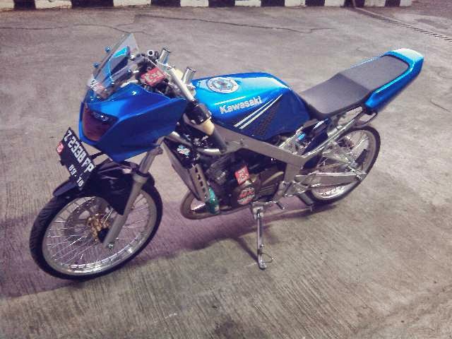 modifikasi motor ninja r warna biru terpopuler