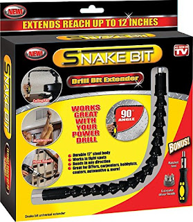 Snake Bit Drill Bit Extender, A Flexible Drill Bit Adapter To Get Into Tight Spots Places