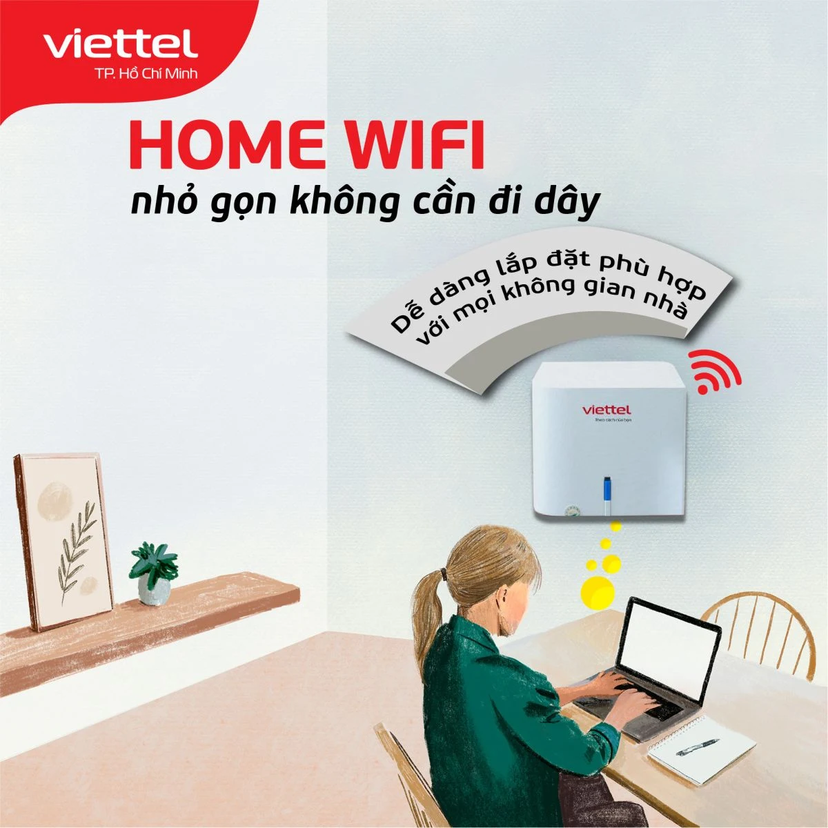 Miễn phí bộ Wifi Mesh khi lắp mạng Internet Viettel tại TPHCM