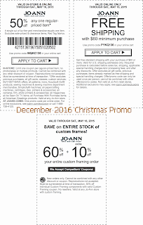 free Joann coupons for december 2016