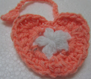 Sweet Nothings Crochet free crochet pattern blog ; photo of Heart 8 for Peyton Hearts Project;