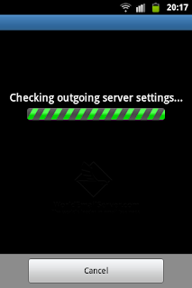 Checking outgoing server settings...
