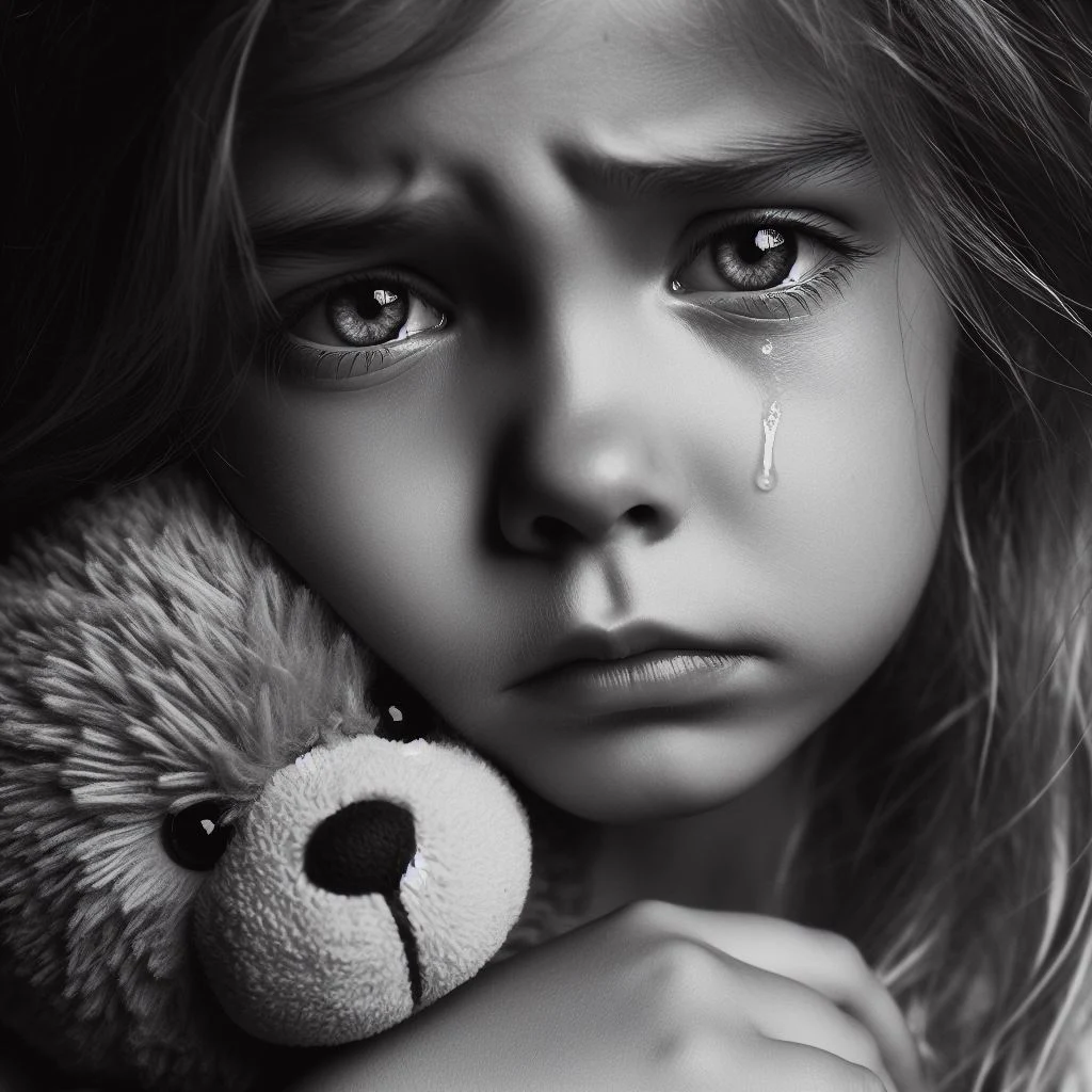صورة حزينة طفلة حزينة جداً