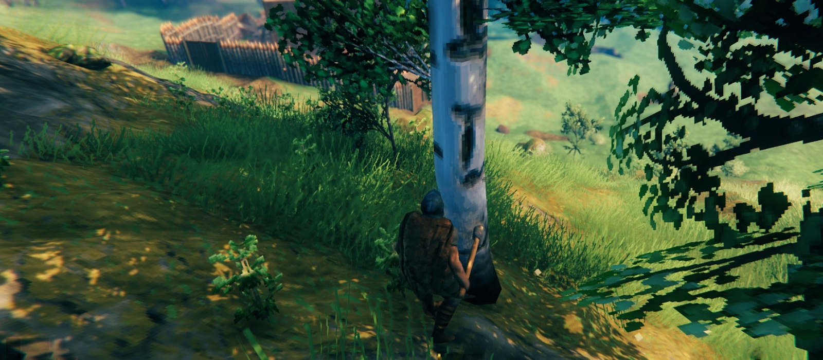 How to cut birch, pine, oak and other trees in Valheim