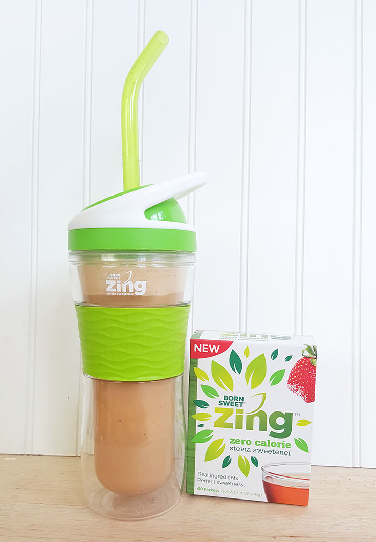 Ama-Zing Iced Blended Latte & Super Green with a Zing Smoothie