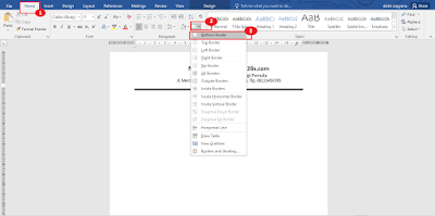 Cara Mudah Membuat Kop Surat di MS Word