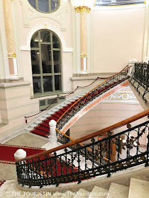 Latvian National Museum of Art. Riga. Interior. Staircase. The Touristin