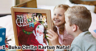 Buku Cerita Kartun Natal merupakan salah satu inspirasi kado natal menarik untuk anak 5 tahun