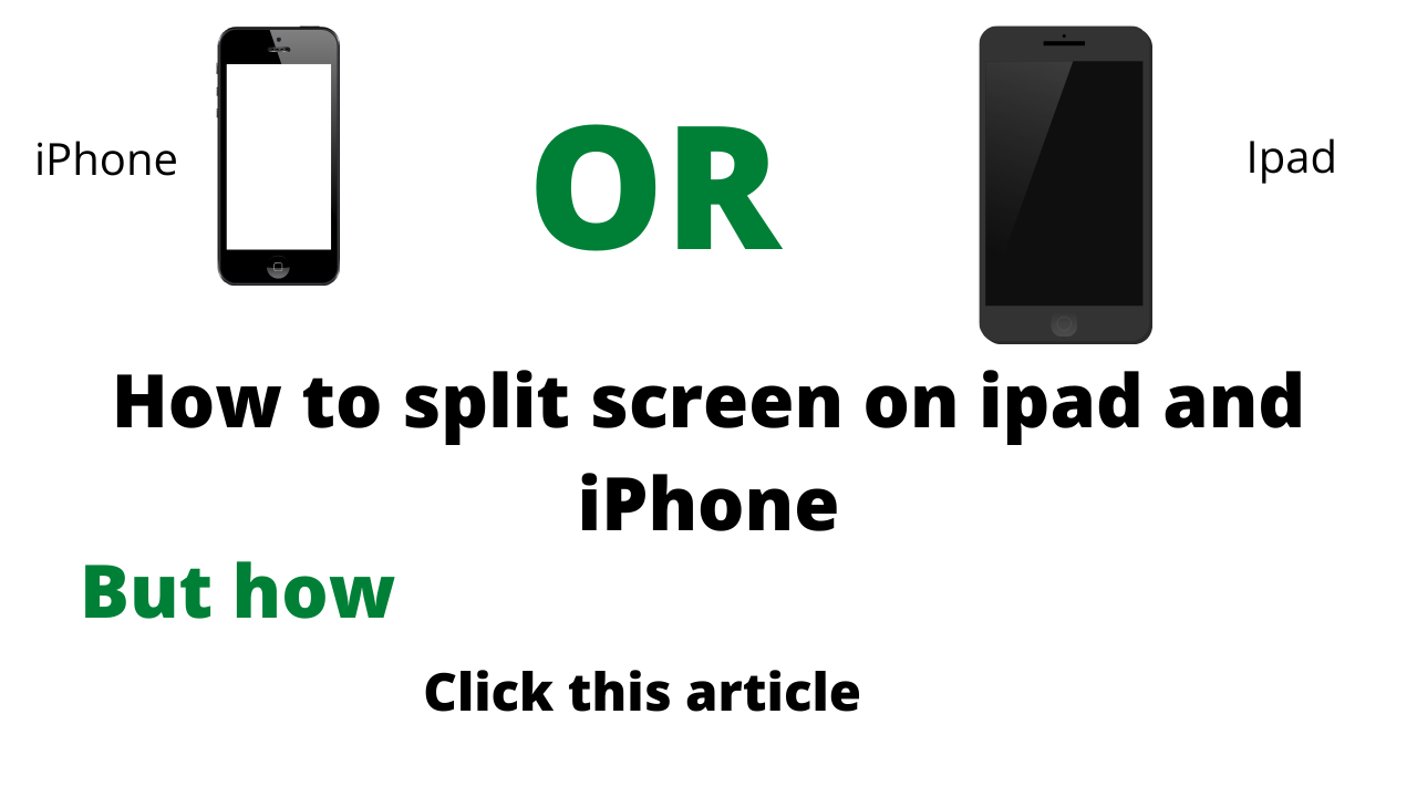 How to split screen on ipad and iPhone
