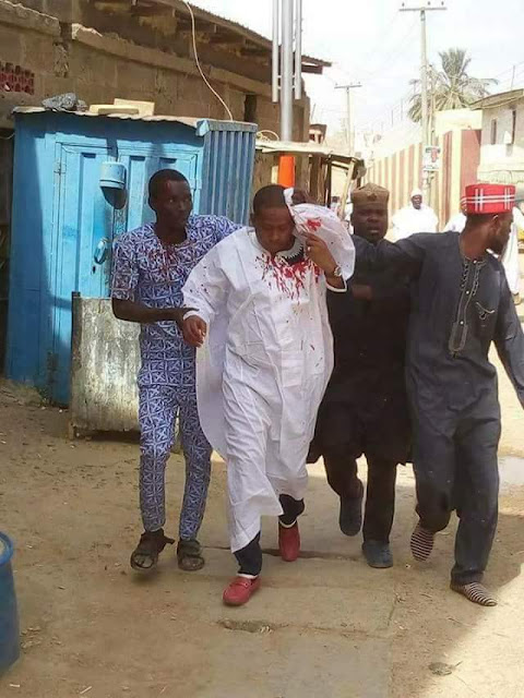  Photos: Six persons injured at a wedding fatiha in Kano as Governor Ganduje and Kwankwaso supporters clash