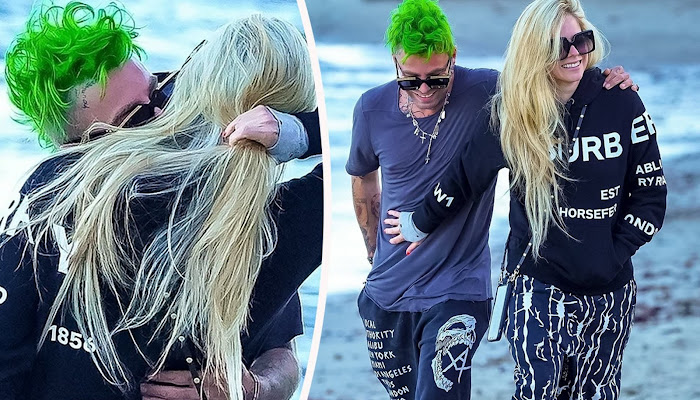 Avril Lavigne y Mod Sun comparten romántico paseo al atardecer en Malibú