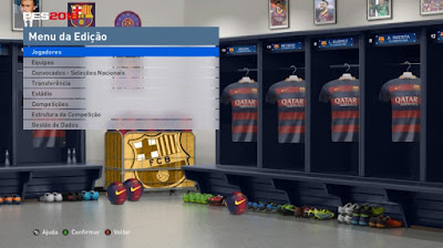 PES 2016 FC Barcelona Locker Room by MES Modder