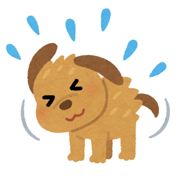 水を飛ばす犬のイラスト かわいいフリー素材集 いらすとや