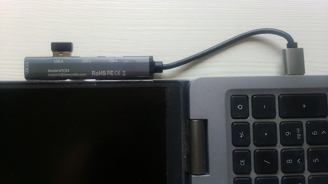 USB hub in notebook