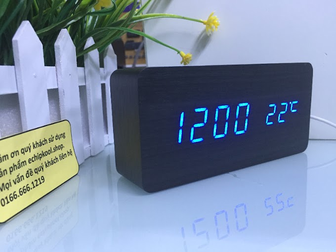 Đồng hồ để bàn led - Hình chữ nhật mini đẹp