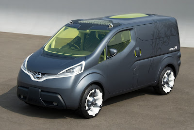 Nissan NV200 - Nissan shows new sketch of a commercial electric concept