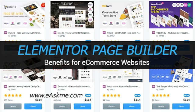 Benefits Of Elementor Page Builder For eCommerce Websites: eAskme