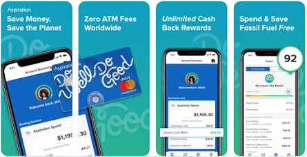 Aspiration app review bank Zelle cash back app