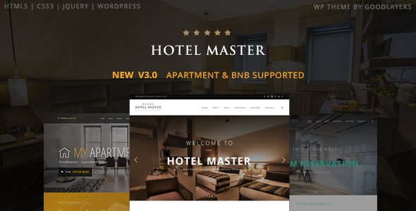 Hotel Master - Hotel and Hostel Booking WordPress Theme