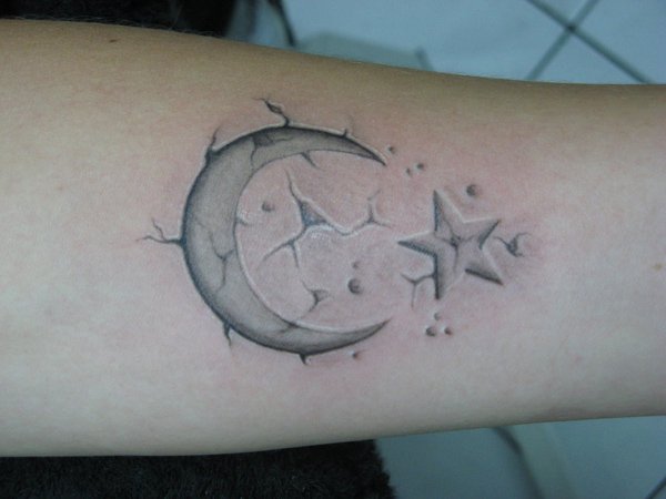 tatuagem lua