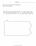 Facts about Pennsylvania worksheet