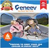 Car Sun Shade for Side and Rear Window (4 Pack) - Car Sunshade Protector - Protect your kids and pets in the back seat from sun glare and heat. Blocks over 98% of harmful UV Rays - Easy to Install