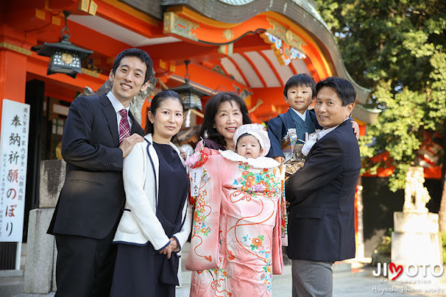 豊中稲荷神社で七五三出張撮影