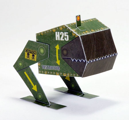 Destructor H25 Paper Toy Robot