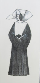 Young Nun drawing by F. Lennox Campello, c.2012