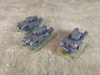 Three 15mm Battlefront Churchills