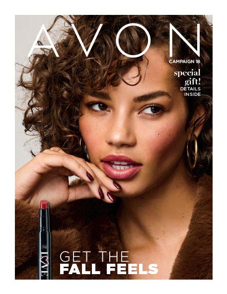 AVON Catalog/Brochure Campaign 18 2023 - GET THE FALL FEELS!