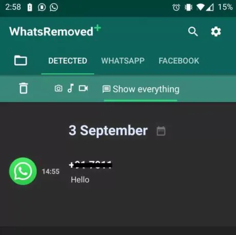 تطبيق WhatsRemoved +