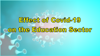 Effect of Covid-19 on the Education Sector