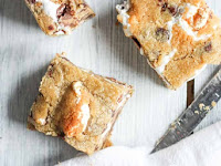 CHOCOLATE CHIP COOKIE S’MORES BARS