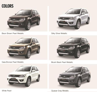 PILIHAN WARNA NEW GRAND VITARA 2.4