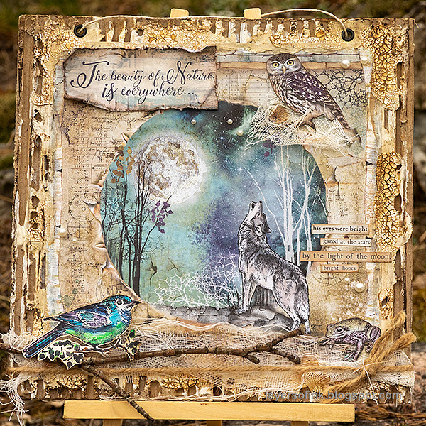 Layers of ink - Magical Nature Wall-Hanging Tutorial by Anna-Karin Evaldsson.