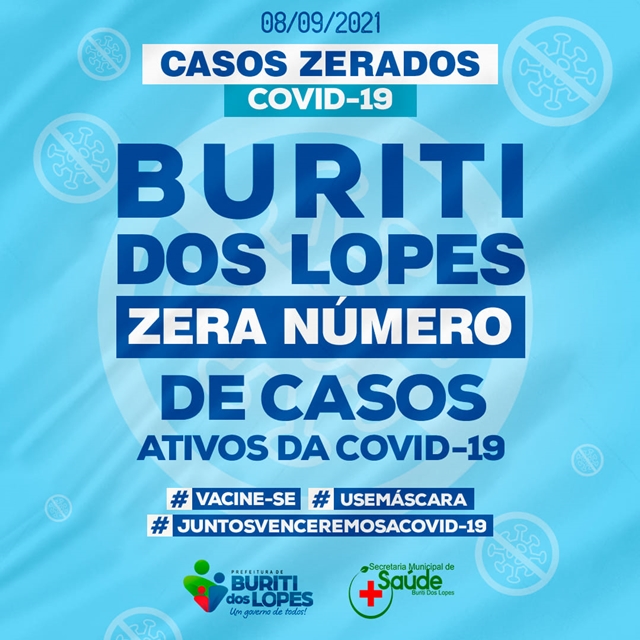 Município de Buriti dos Lopes zera casos ativos de Covid-19