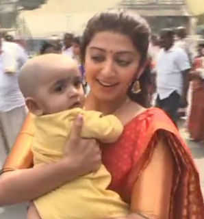 Pranitha Subhash  Daughter Latest Photo