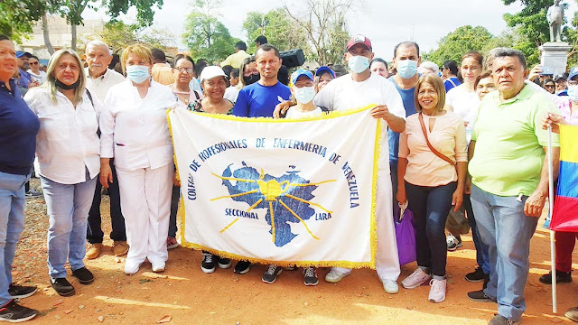 SECTOR SALUD DE CARORA SE SUMÓ A LA PROTESTA DE LOS DOCENTES