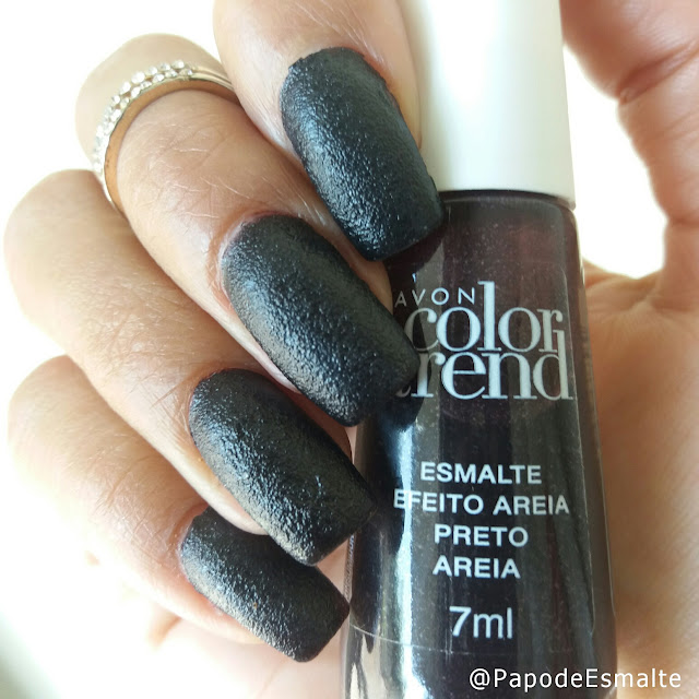 Esmalte Preto Areia - Avon Color Trend