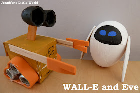 Wall-e and Eve small homemade toys